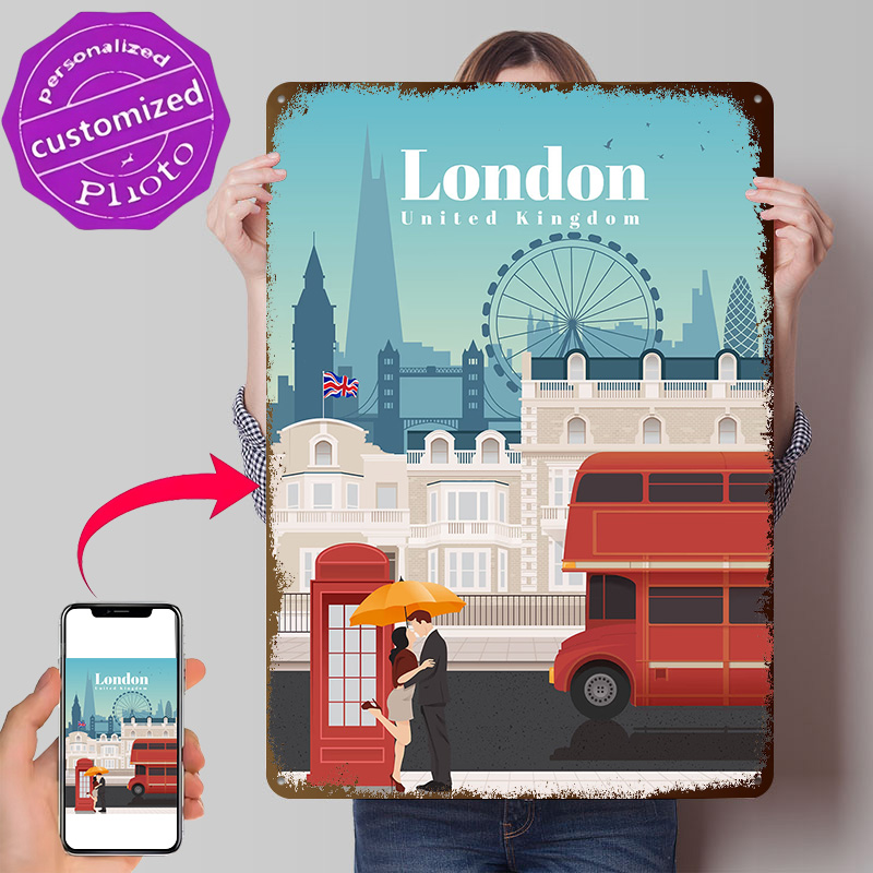Travel Accessories London - Travel to London Metal Poster Perfect