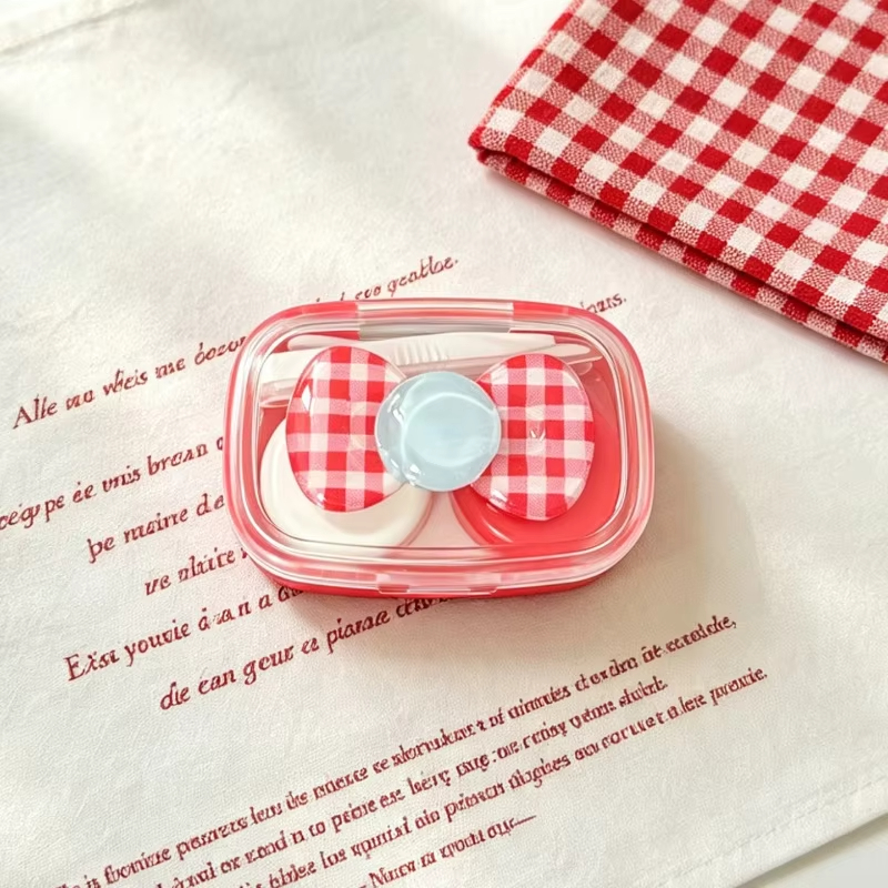 Travel Video Accessories - Bow decoration Contact Lens Case Candy