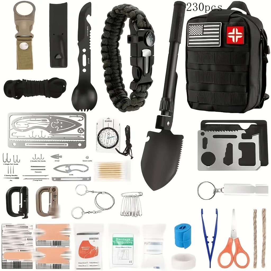 First Aid Travel Kit - 242 Survival Kit for Outdoor Adventure