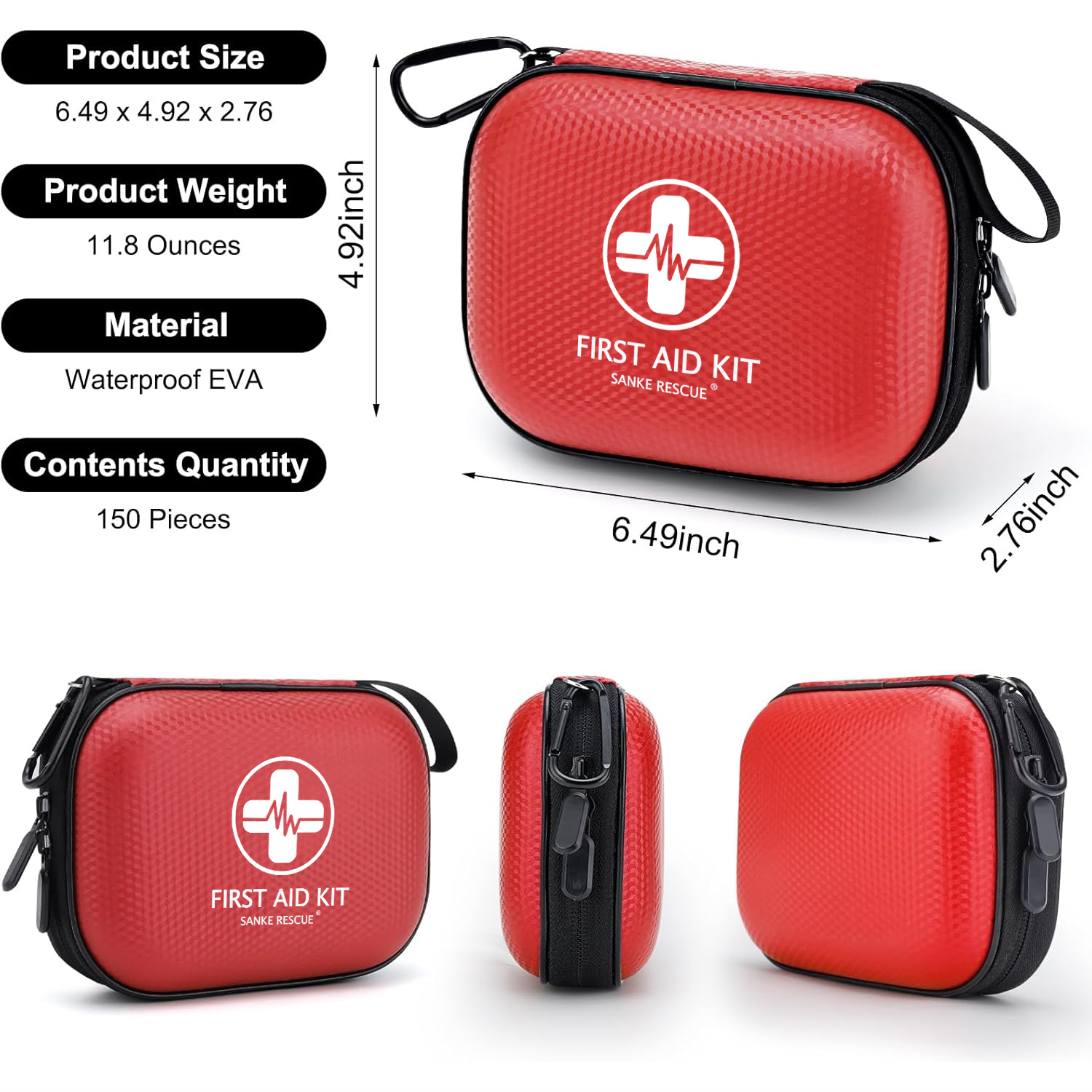 First Aid Travel Kit - 150 Piece Mini First Aid Kit