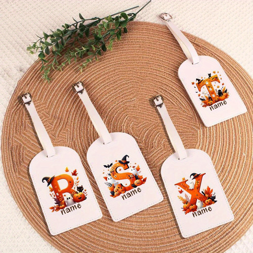 Travel Accessories Sale - Custom Halloween-Themed Luggage Tag Featuring a