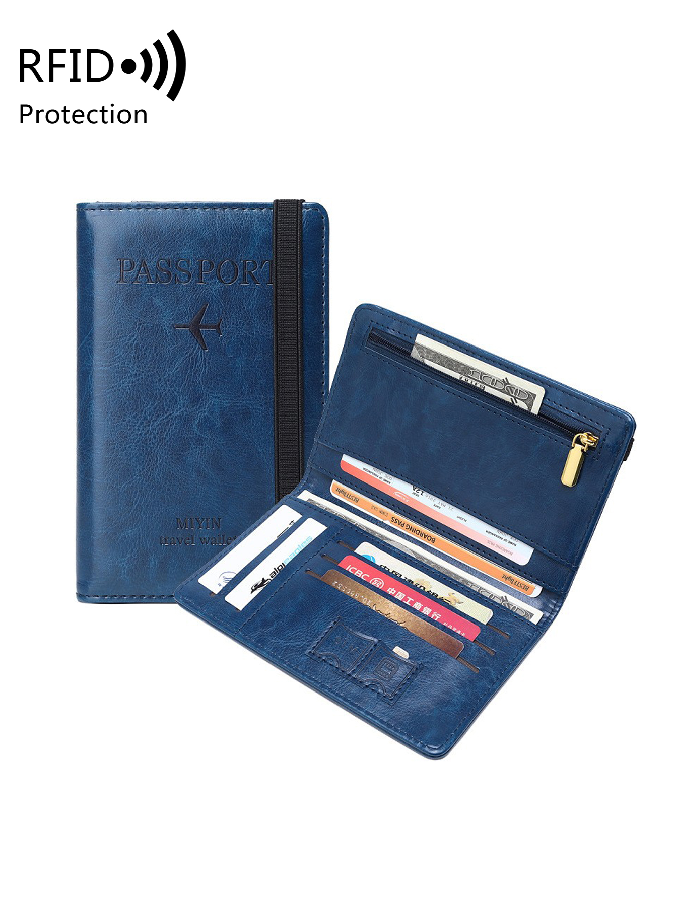 Travel Accessories Rfid - RFID retro fashion passport case ultra-thin