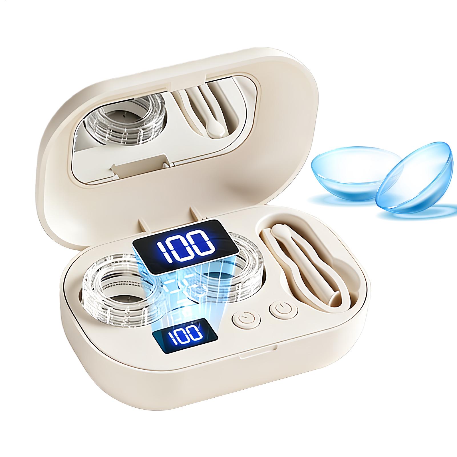 Travel Video Accessories - Ultrasonic Contact Eye Cleaning Case Rechargable