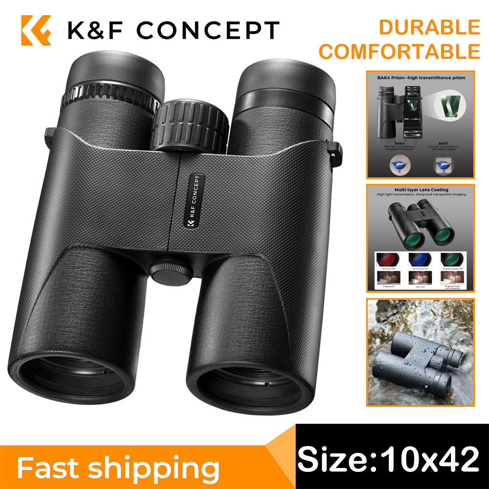 Travel Video Accessories - K&F CONCEPT 10x42 Compact Binoculars Watching