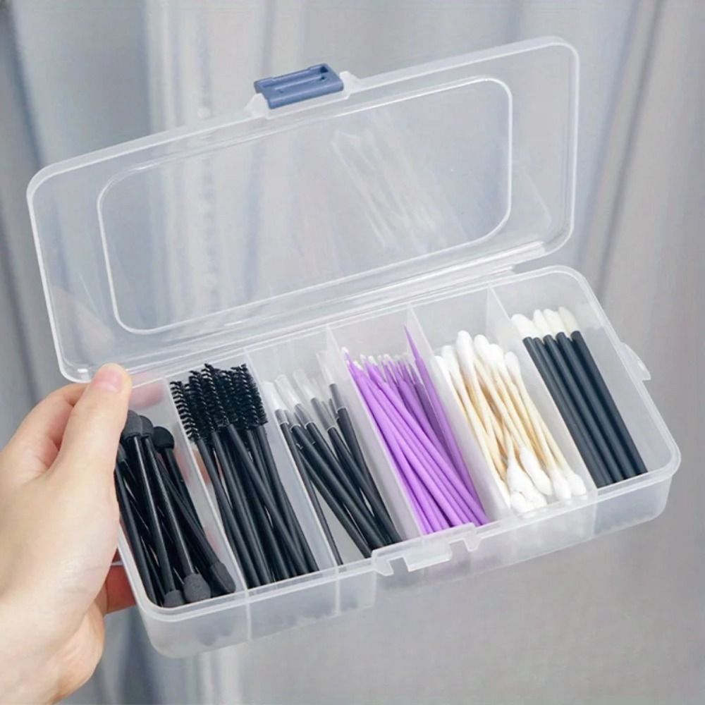 2pc Clear 5-grid Portable Plas - Accessories Travel Jewelry Box のレビューと価格