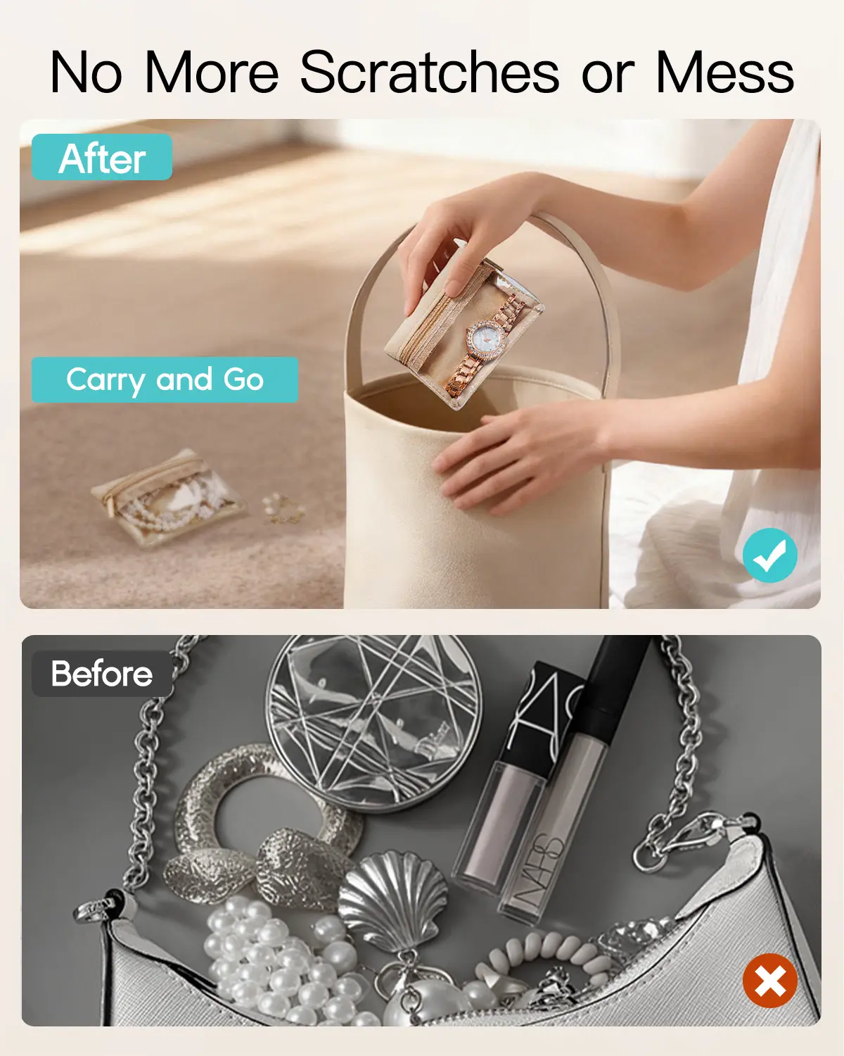 VLANDO Small Travel Jewelry Ca - Accessories Travel Jewelry Box のレビューと価格