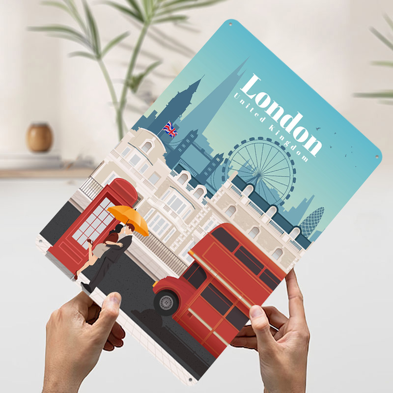 Travel to London Metal Poster  - Travel Accessories London のレビューと価格