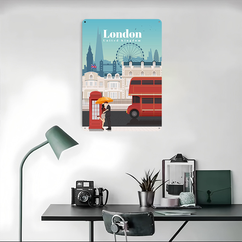 Travel to London Metal Poster  - Travel Accessories London のレビューと価格