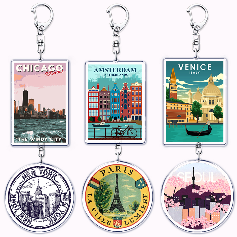 Multi City Landscape Acrylic K - Travel Accessories London のレビューと価格