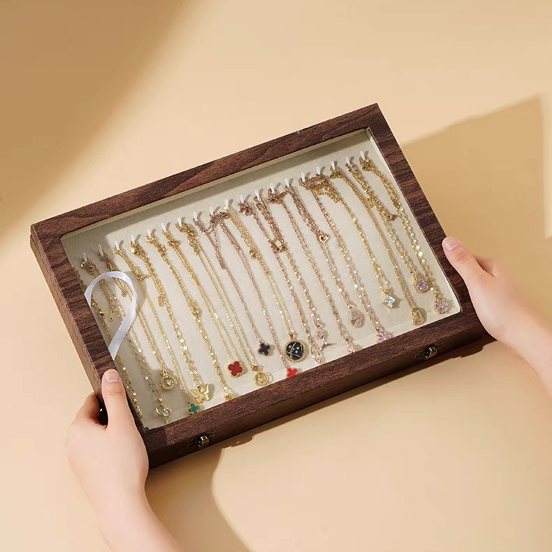 Wood Jewelry Box For Wedding M - Accessories Travel Jewelry Box のレビューと価格