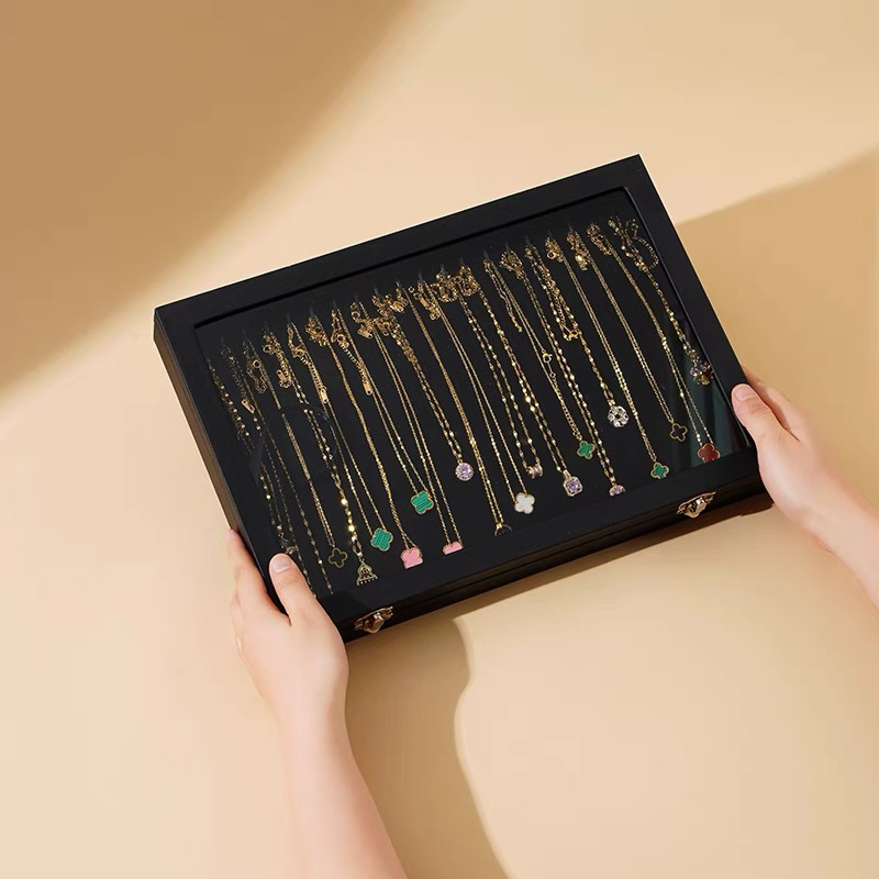 Wood Jewelry Box For Wedding M - Accessories Travel Jewelry Box のレビューと価格