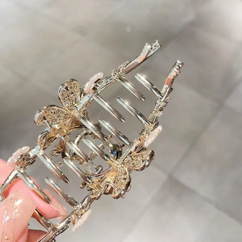 1 Pcs Metal Hair Claw Pearl Ha - Travel Accessories Aesthetic のレビューと価格