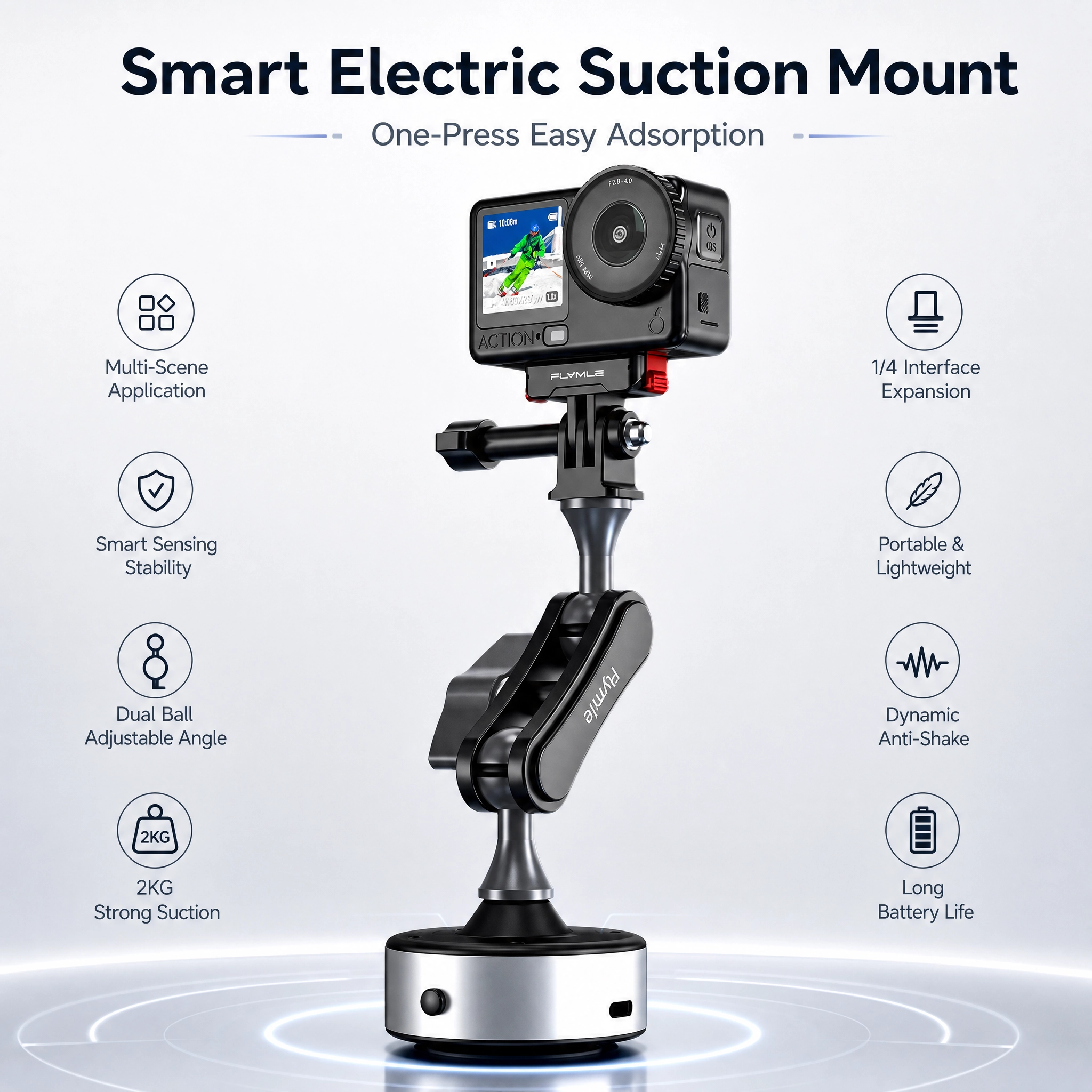 Suction Cup Mount Holder Stand - Travel Video Accessories のレビューと価格