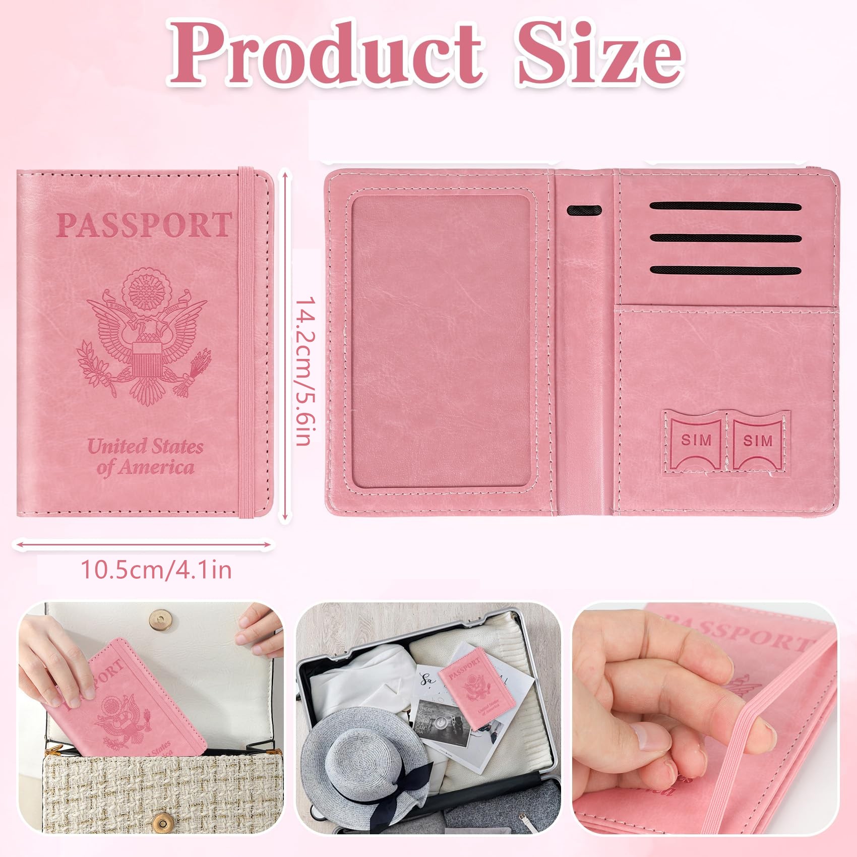 Passport Holder for Travel, Rf - Travel Accessories Rfid のレビューと価格