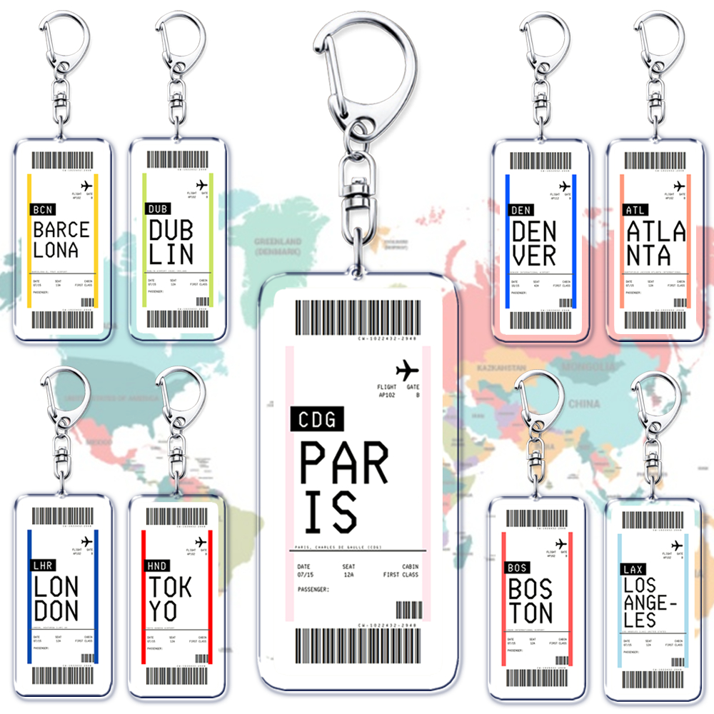 Plane Ticket Boarding Pass Key - Travel Accessories New York のレビューと価格