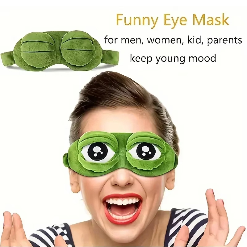 Frog shaped eye mask Party gam - Travel Accessories Aesthetic のレビューと価格