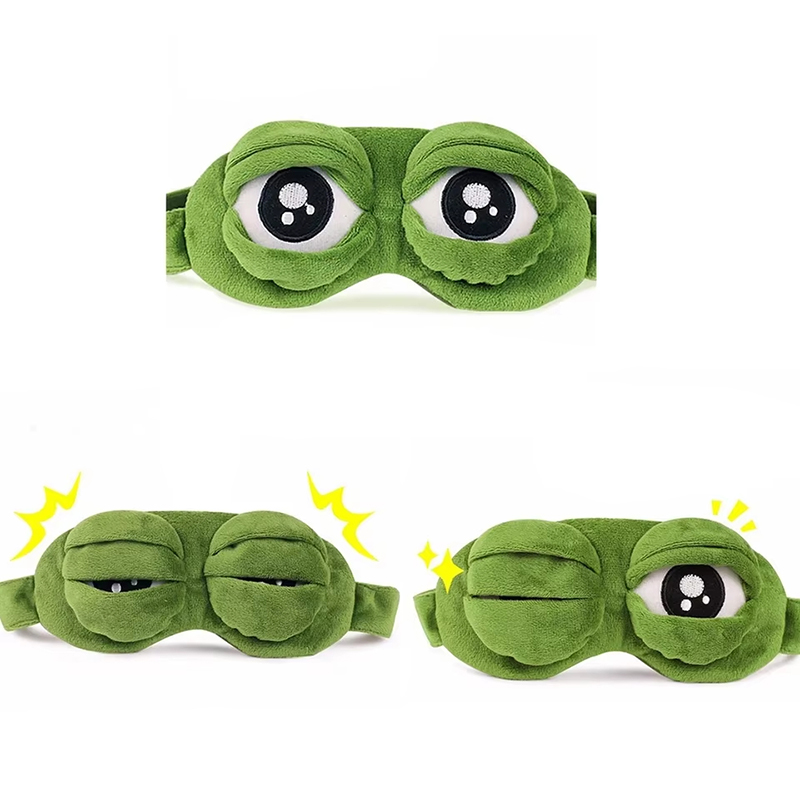 Frog shaped eye mask Party gam - Travel Accessories Aesthetic のレビューと価格