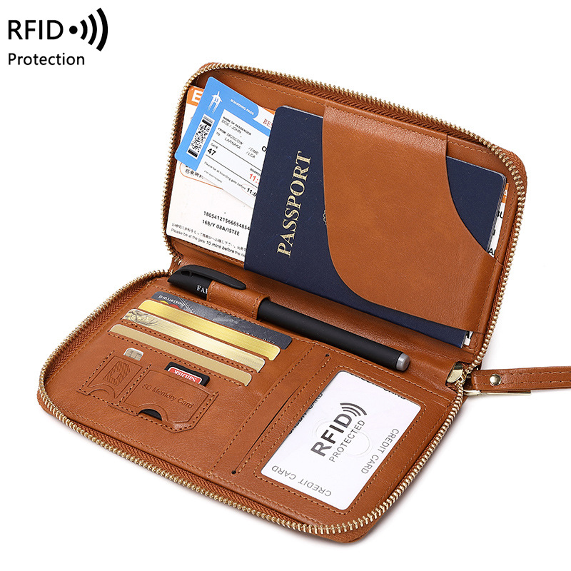 New Leather Passport Cover RFI - Travel Accessories Rfid のレビューと価格
