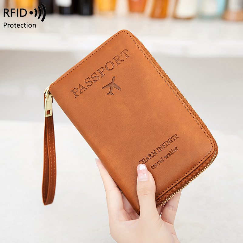 New Leather Passport Cover RFI - Travel Accessories Rfid のレビューと価格