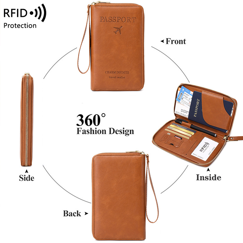 New Leather Passport Cover RFI - Travel Accessories Rfid のレビューと価格