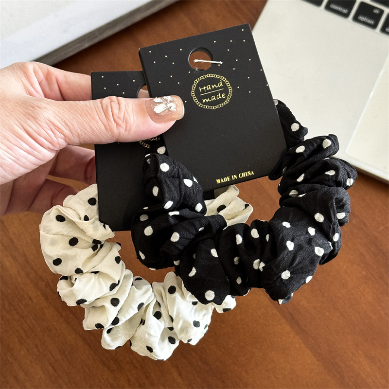 11cm/14cm Dot Cloth Scrunchies - Travel Accessories Aesthetic のレビューと価格