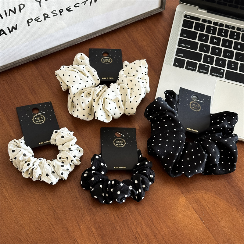 11cm/14cm Dot Cloth Scrunchies - Travel Accessories Aesthetic のレビューと価格