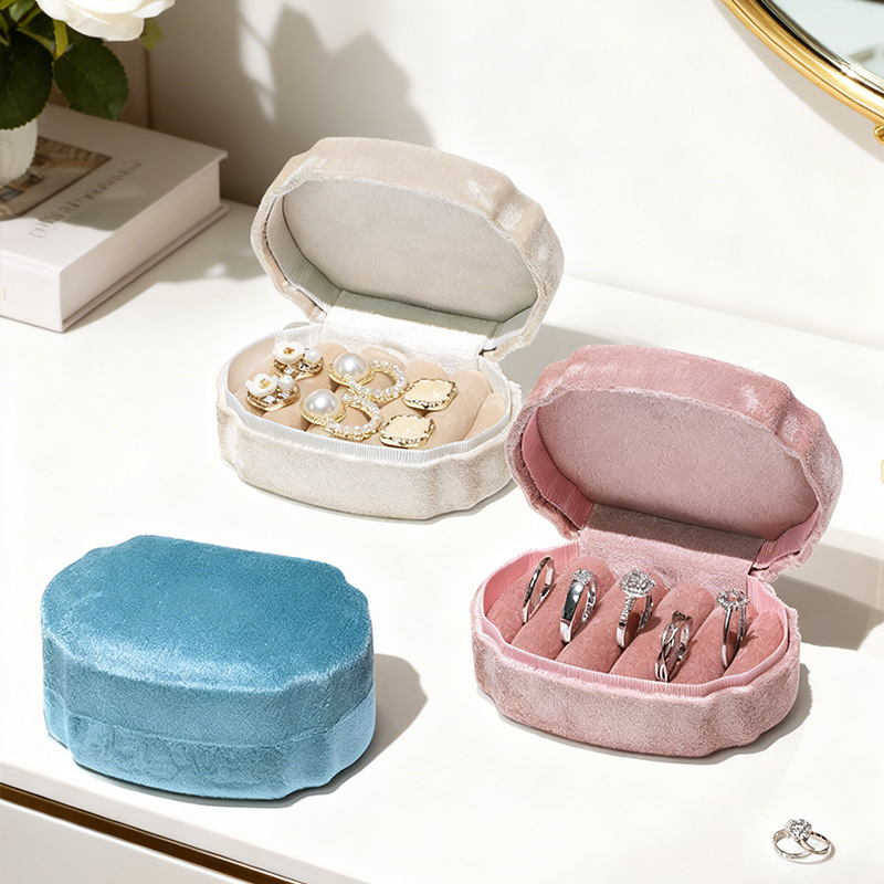 Velvet Ring Box Premium Jewelr - Accessories Travel Jewelry Box のレビューと価格