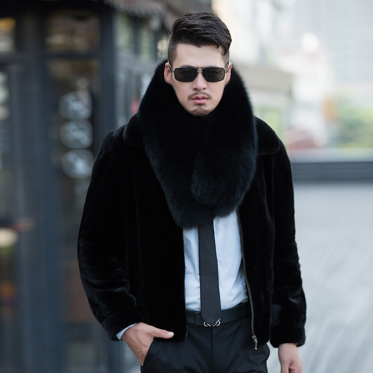 Genuine Fox Fur Scarf Winter A - Travel Accessories Aesthetic のレビューと価格