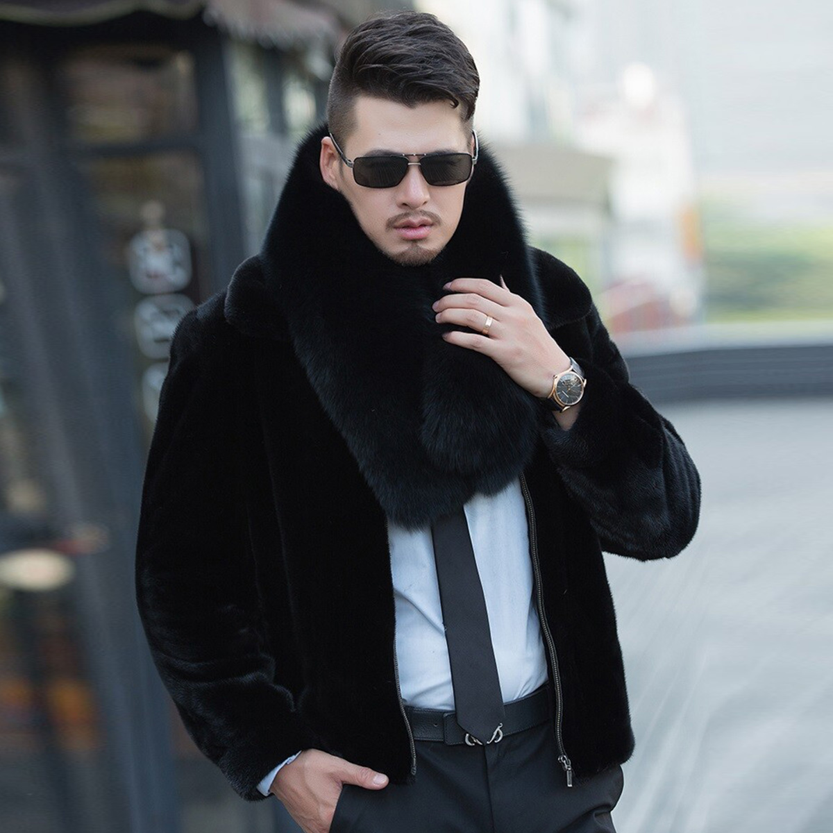 Genuine Fox Fur Scarf Winter A - Travel Accessories Aesthetic のレビューと価格