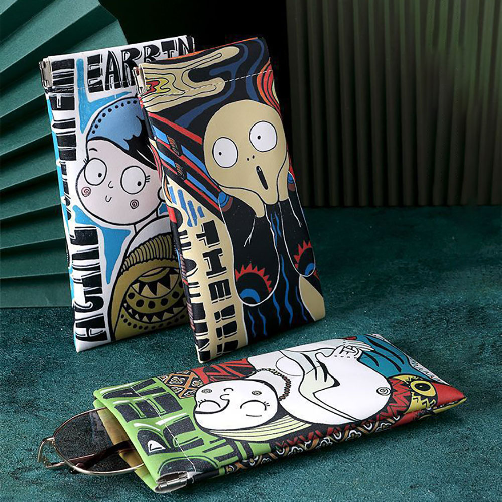 Cartoon Sunglasses Case PU Lea - Travel Accessories Pouch For Women のレビューと価格