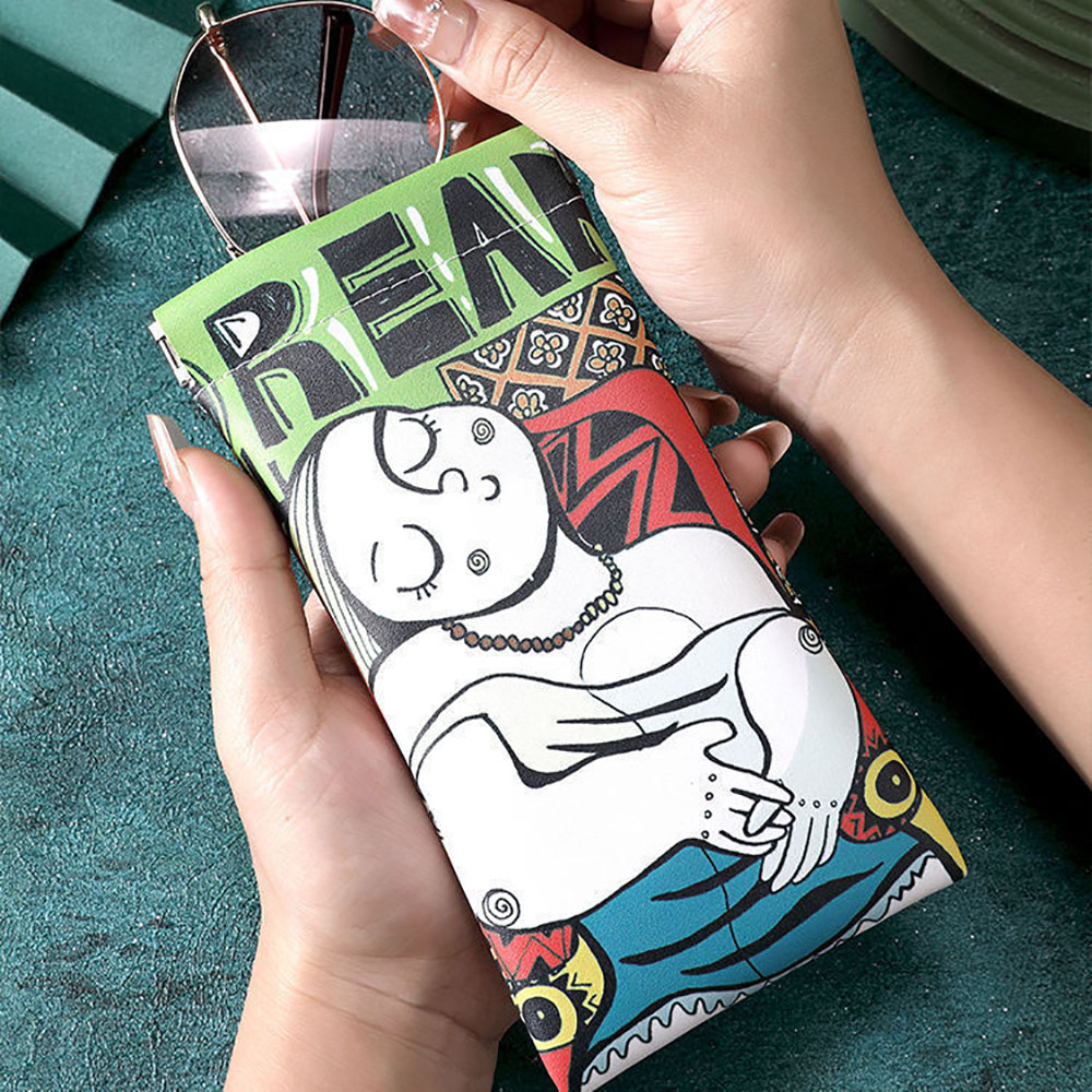 Cartoon Sunglasses Case PU Lea - Travel Accessories Pouch For Women のレビューと価格