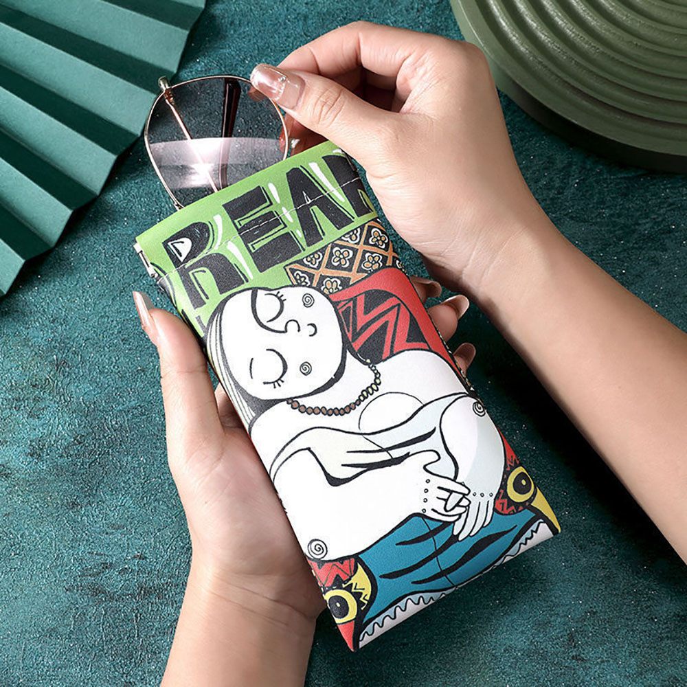 Cartoon Sunglasses Case PU Lea - Travel Accessories Pouch For Women のレビューと価格