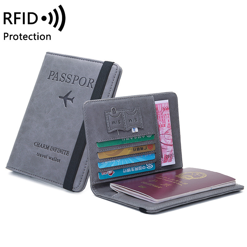 Unisex PU Leather Passport Hol - Travel Accessories Rfid のレビューと価格