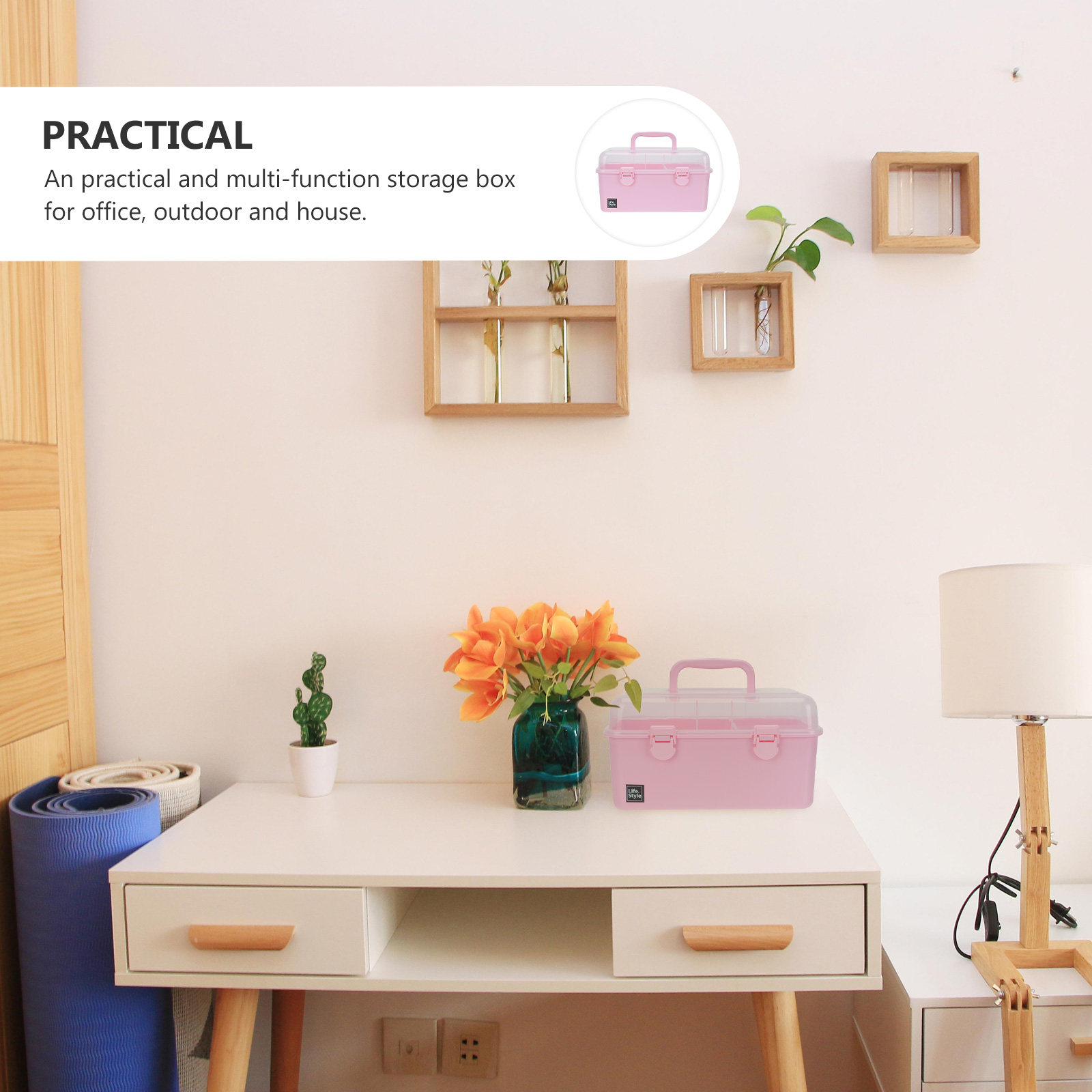 1Pcs Compact Two-Tier Hair Acc - Accessories Travel Jewelry Box のレビューと価格