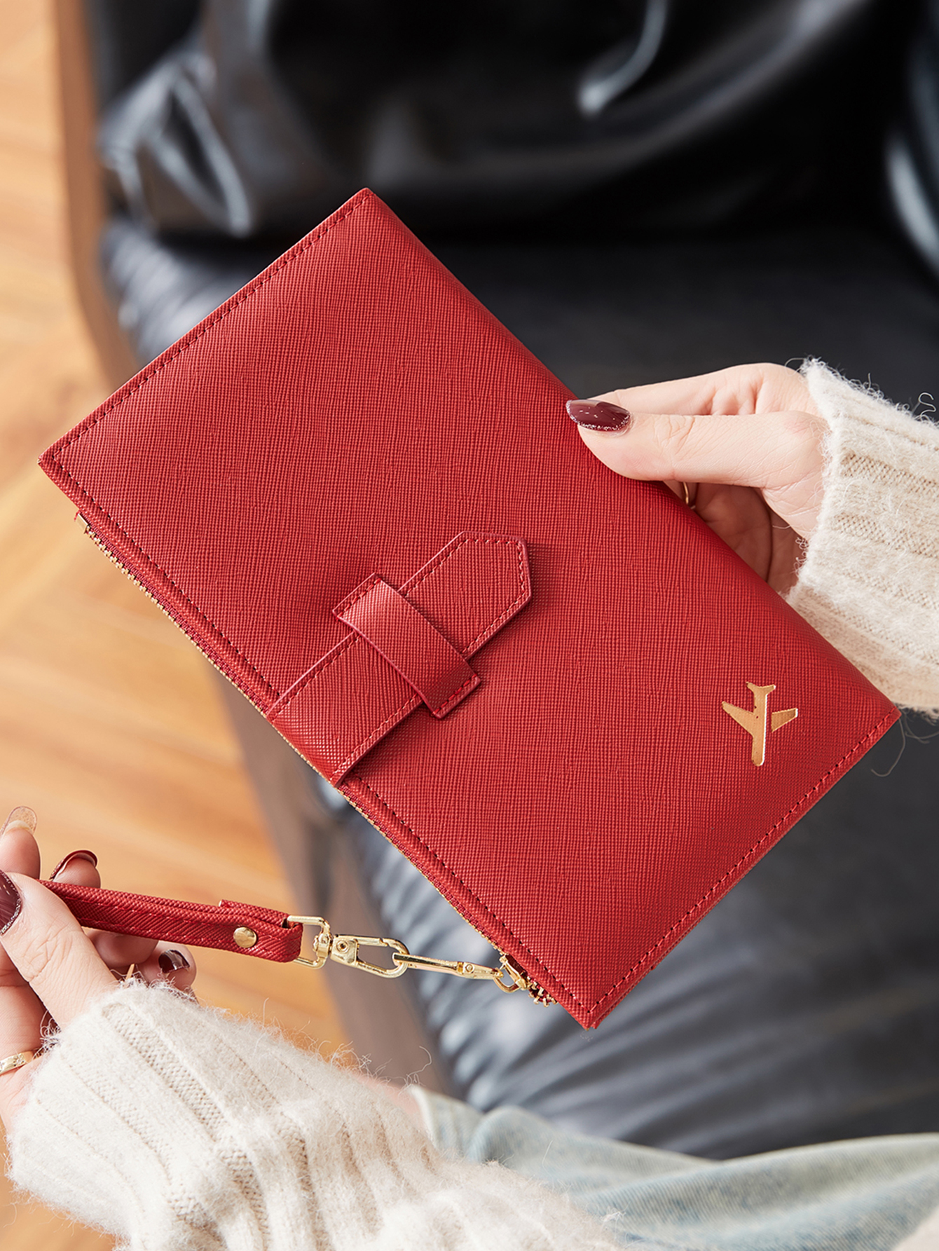 Fashionable PU leather airplan - Travel Accessories Rfid のレビューと価格