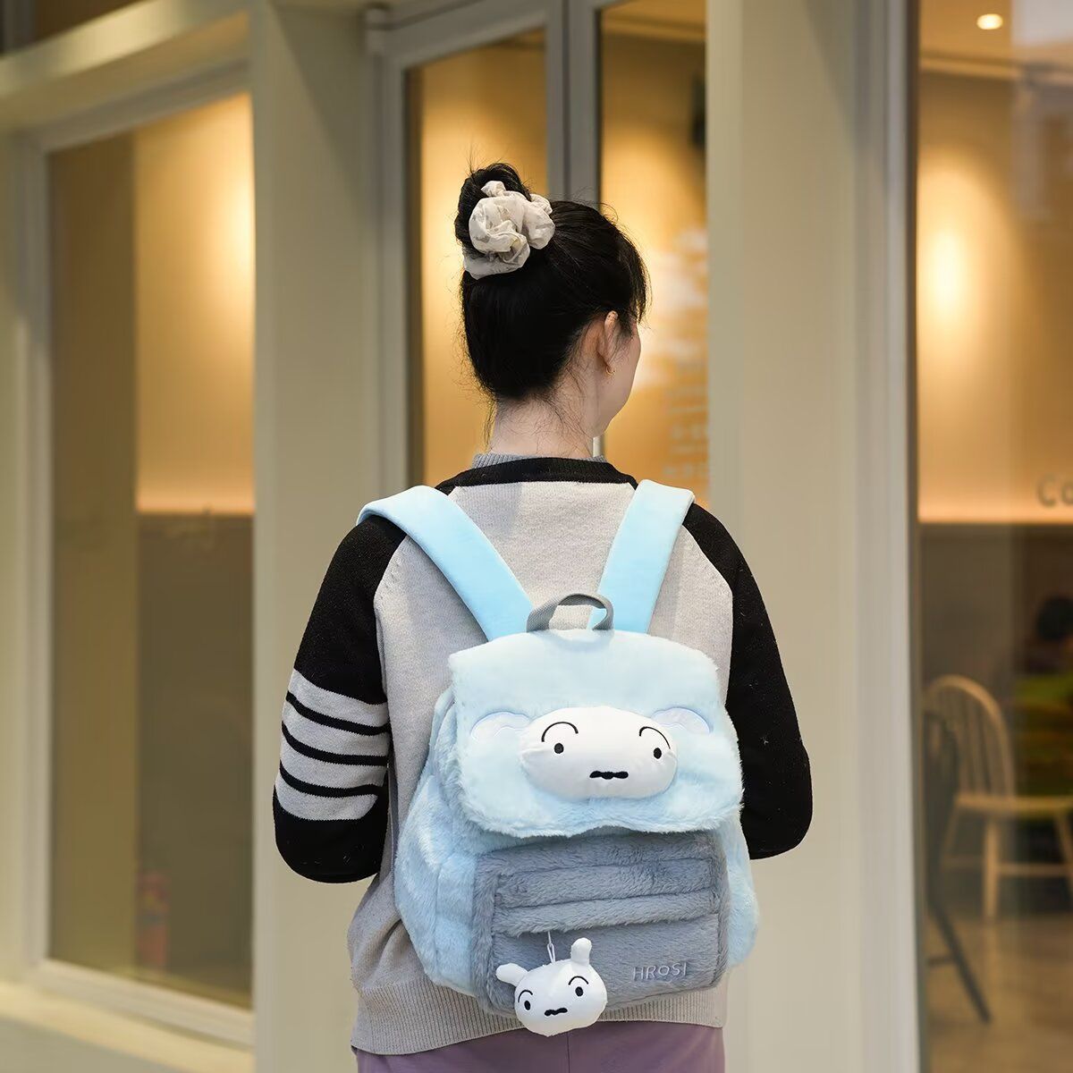 Cute Cartoon Fluffy Plush Scho - Travel Accessories As Gifts のレビューと価格