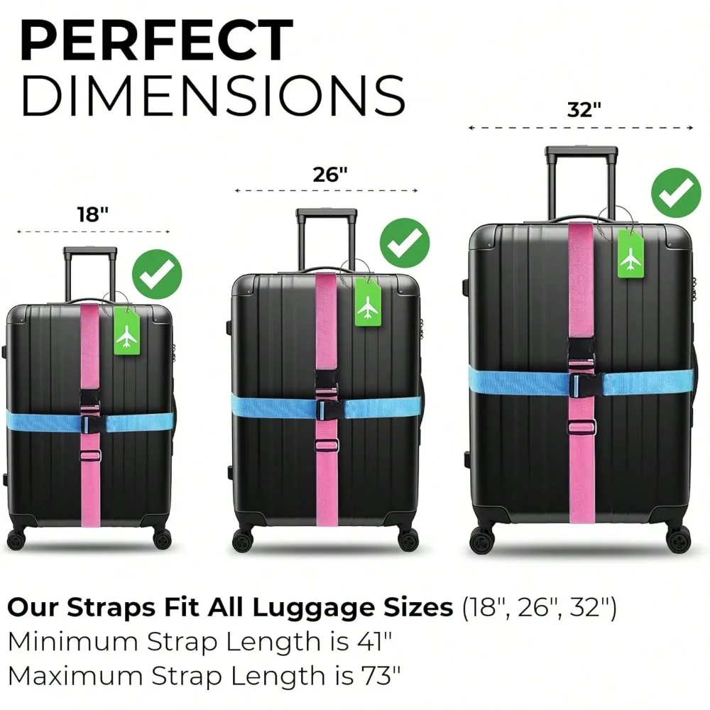 Luggage Strap Set with Luggage - Travel Accessories Sale のレビューと価格