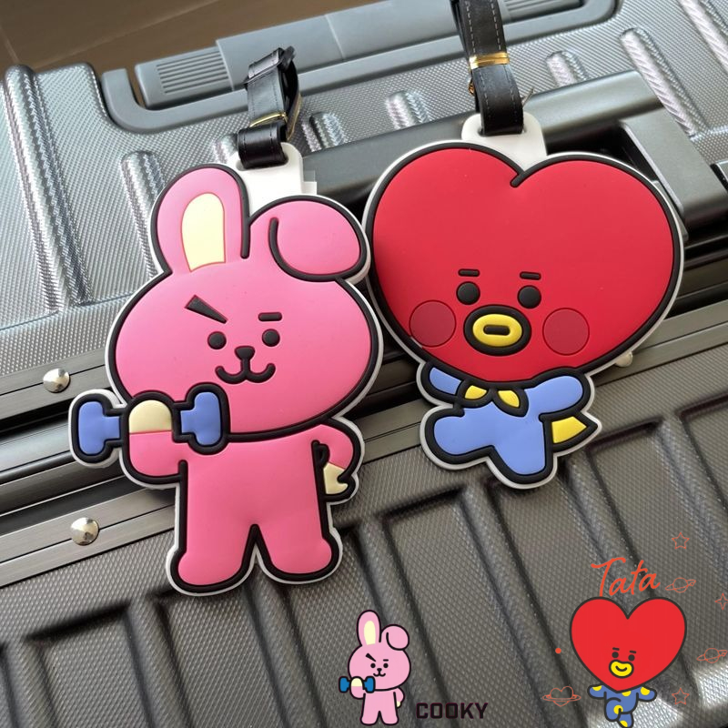 BT21 cartoon cute keychain Kaw - Travel Accessories Sale のレビューと価格