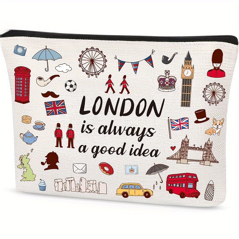 London Print Cosmetic Bag Ligh - Travel Accessories London のレビューと価格