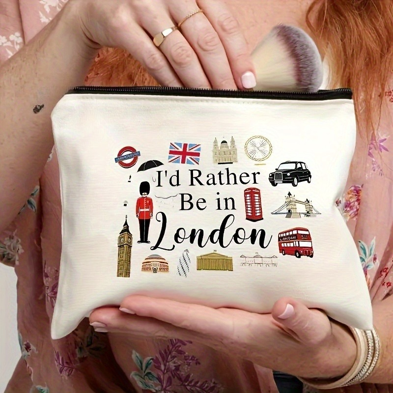 London Print Cosmetic Bag Ligh - Travel Accessories London のレビューと価格