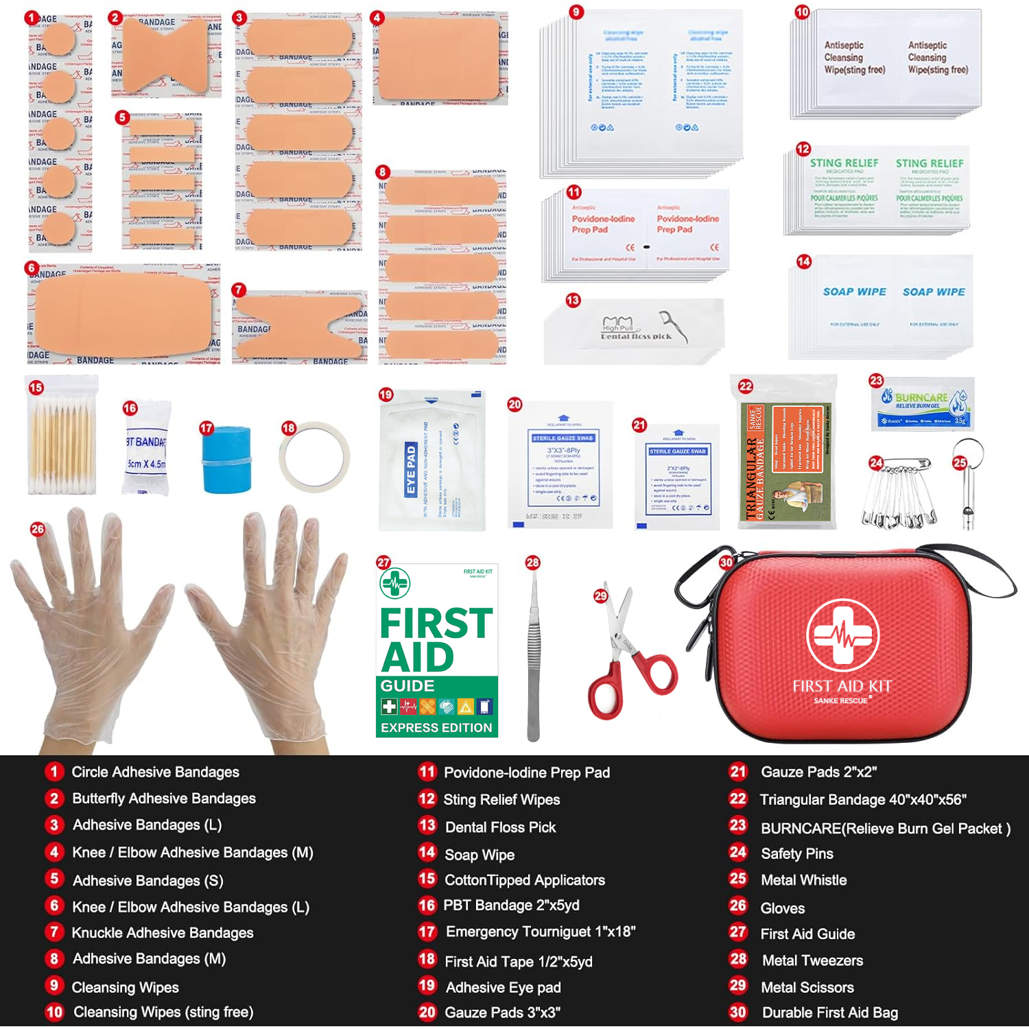 150 Piece Mini First Aid Kit S - First Aid Travel Kit のレビューと価格