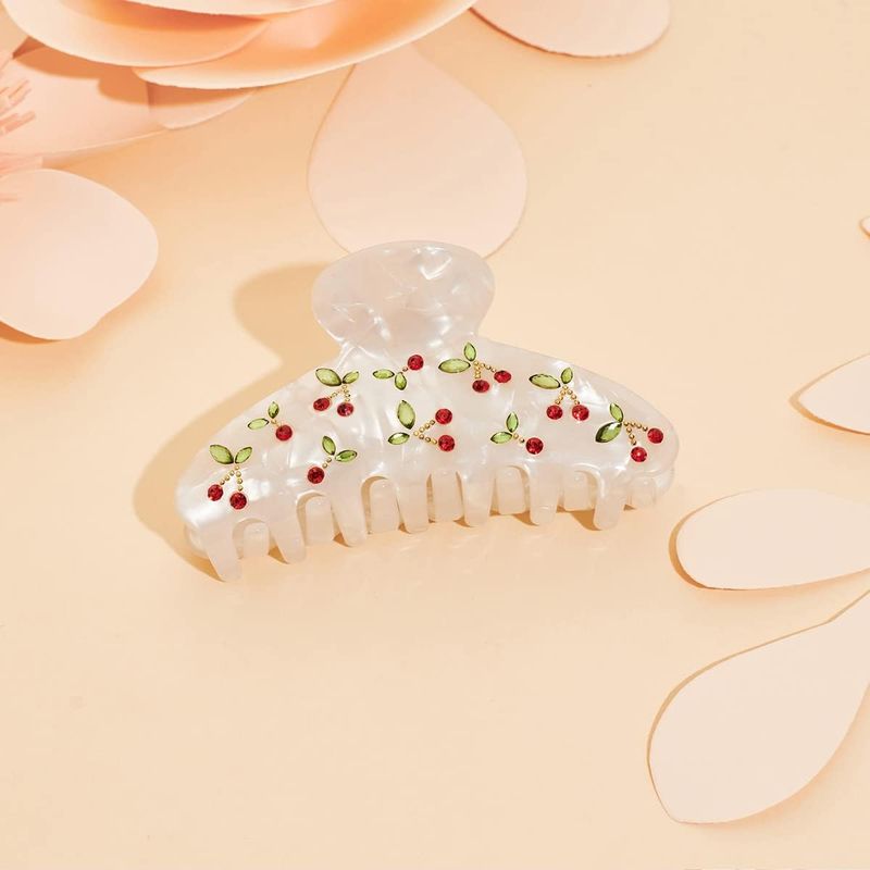 1pc Cherry hair clip, rhinesto - Travel Accessories Aesthetic のレビューと価格