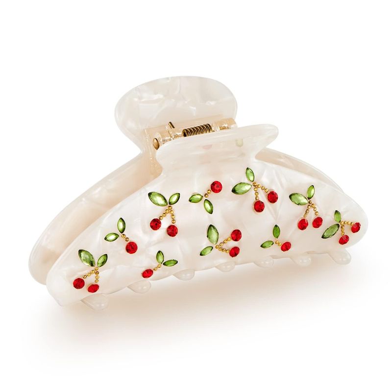 1pc Cherry hair clip, rhinesto - Travel Accessories Aesthetic のレビューと価格