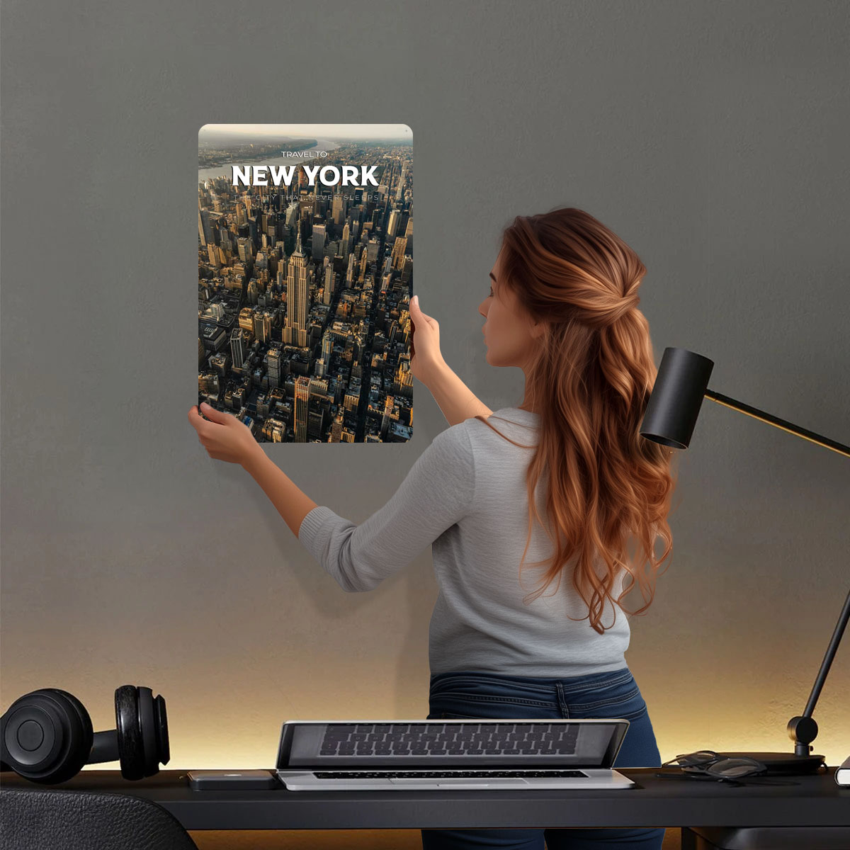New York Travel Print Metal Si - Travel Accessories New York のレビューと価格