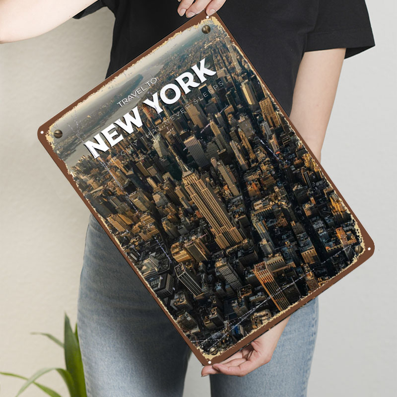 New York Travel Print Metal Si - Travel Accessories New York のレビューと価格