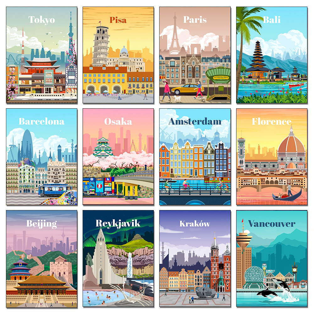 City Landscape Diamond Paintin - Travel Accessories London のレビューと価格
