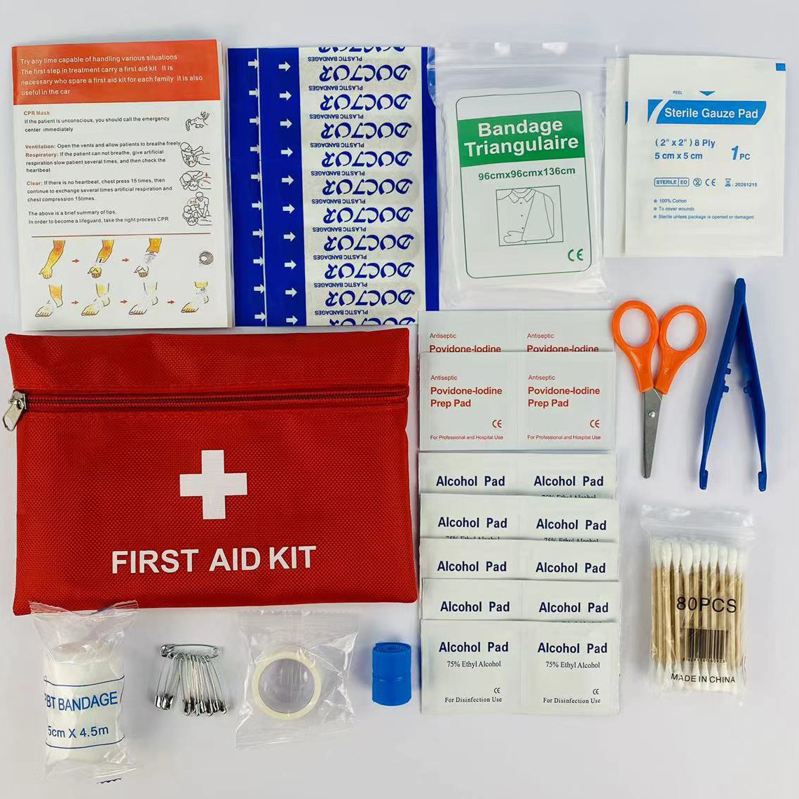 14pcs First Aid Kit Trauma Kit - First Aid Travel Kit のレビューと価格