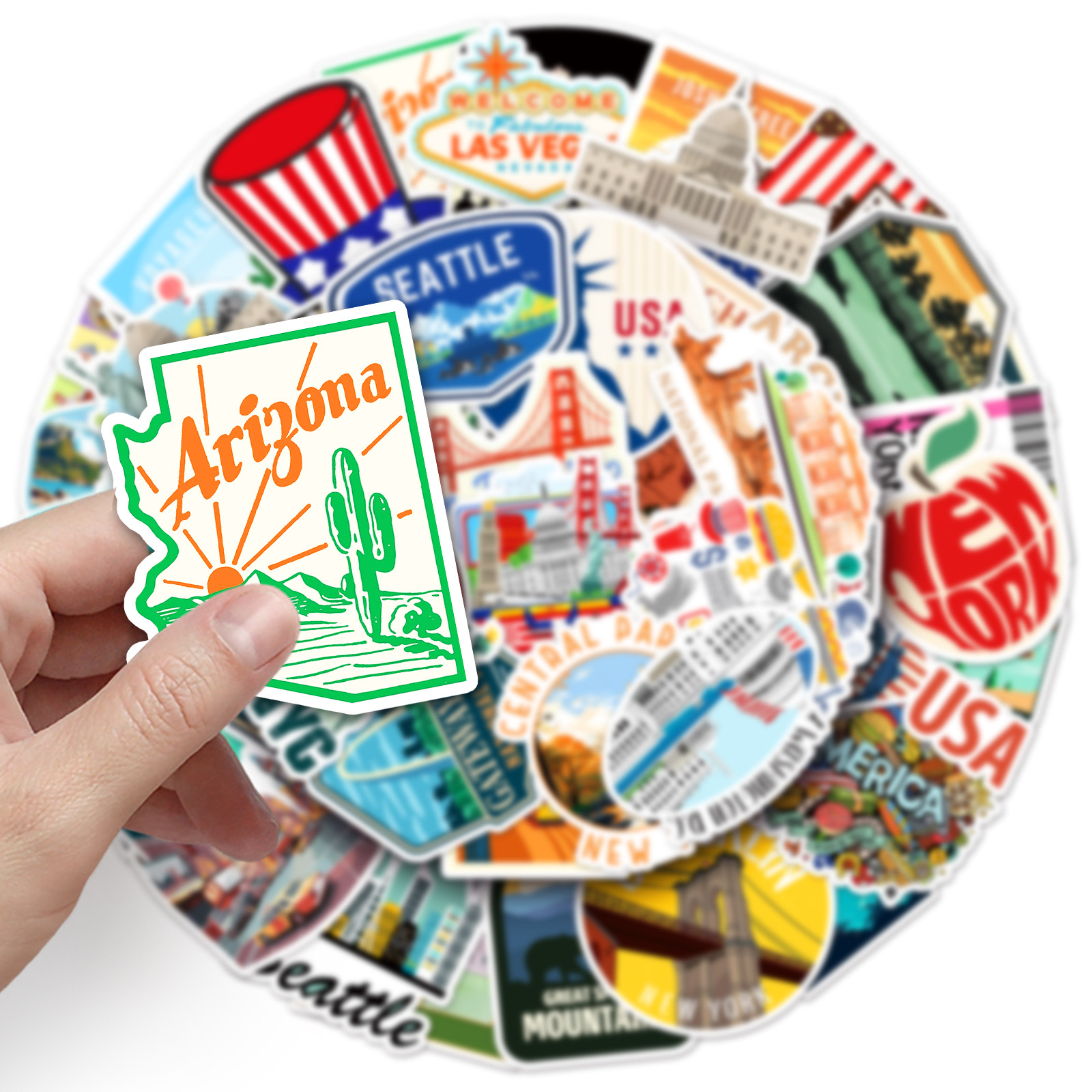 10/50Pcs USA American New York - Travel Accessories New York のレビューと価格