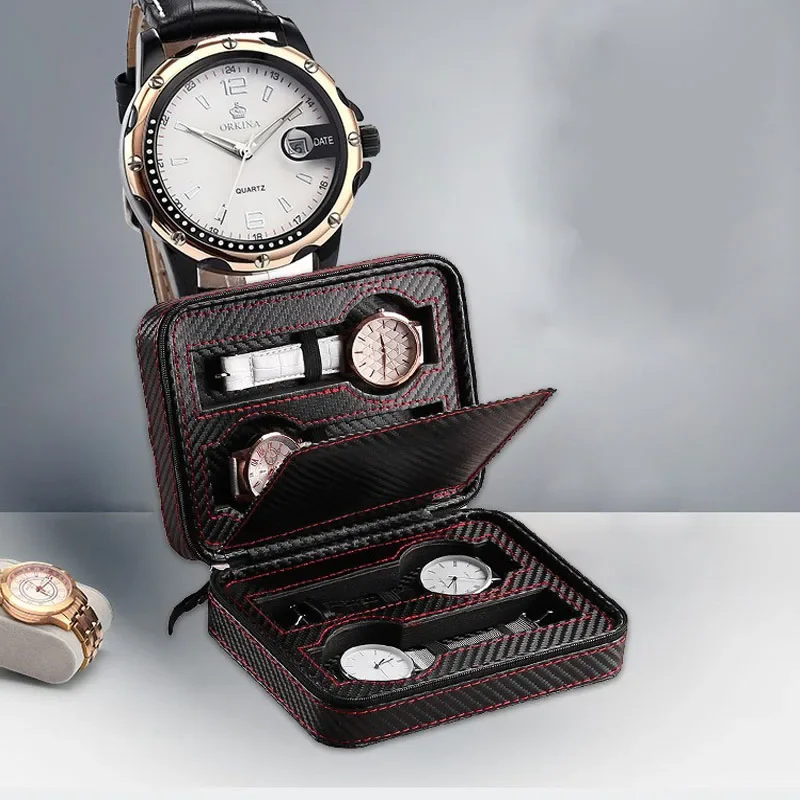 4-Slot Portable Watch Storage  - Accessories Travel Jewelry Box のレビューと価格