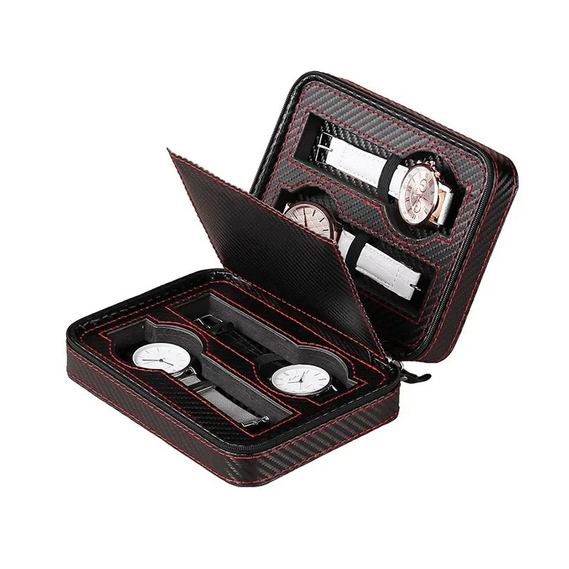 4-Slot Portable Watch Storage  - Accessories Travel Jewelry Box のレビューと価格